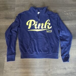 Victoria's Secret Pink Brand Quarter Zip Fleece Small